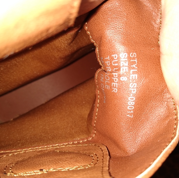 Size 8 brown cowboy style boots - Picture 5 of 5